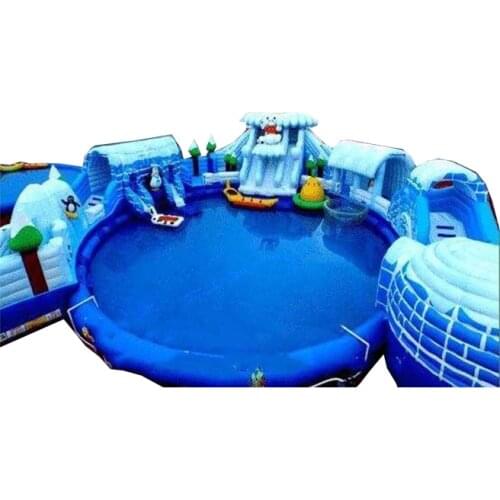 Giant swimming pool amusement park playground