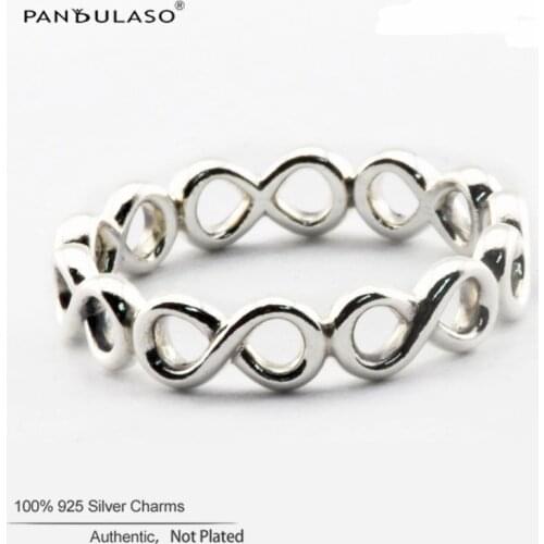 Infinite Eterbity Ring Authentic 925 Sterling silver Jewelry Rings For Woman European Style Silver Rings For Jewelry Making