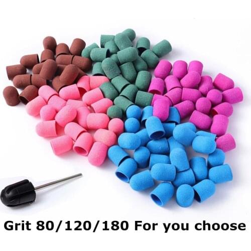 TP 5/10/20pcs 13*19 Sanding bands Block Cap Professional Pedicure Foot Care Tool Nail Sanding Caps Electric Nail Drill bits