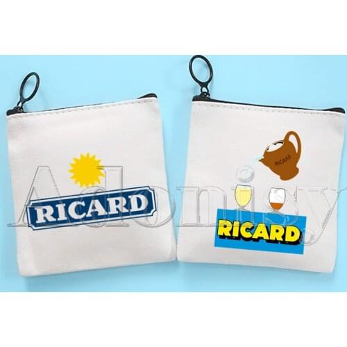 Ricard Small Square Bag Coin Purse Storage Small Bag Card Bag Key Bag Coin Clutch Bag Zipper Key Bag