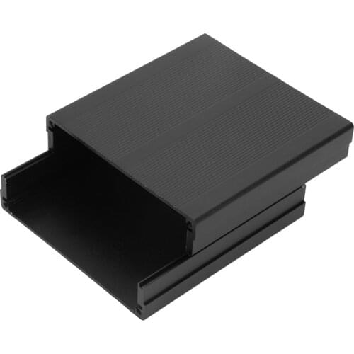 Matte Black Aluminum Printed Circuit Board Instrument Box Enclosure Electronic Project Case Housing Baffle Screw Dropshipping