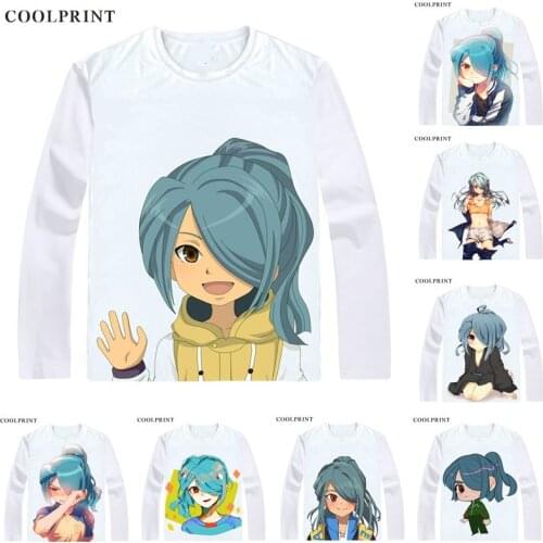 Coolprint Kazemaru Ichirouta T Shirt Inazuma Eleven Nathan Swift Men T-shirt Casual Vintage TShirt Printed Long Sleeve Shirts