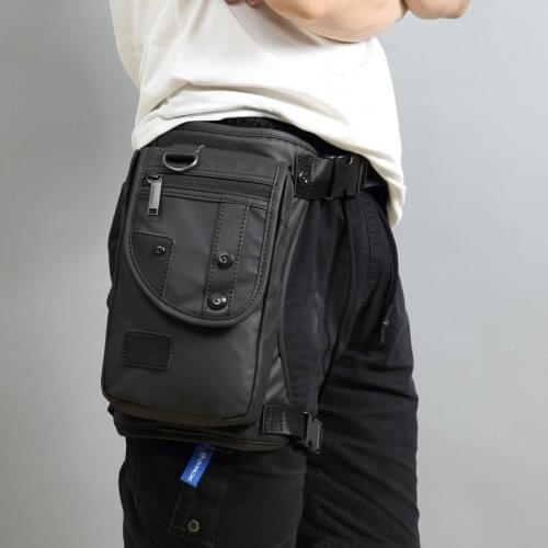 Men Fanny Waist Pack Waterproof Leg Bag Drop Messenger Shoulder Bags Motorcycle Cycling Tactical Chest Pouch Bum Hip Belt Bag