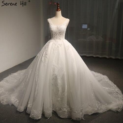 Newest Design High-end Vintage Sleeveless Wedding Dresses 2020 Crystal Beading Lace Up Luxury Sexy Bride Gowns Real Photo