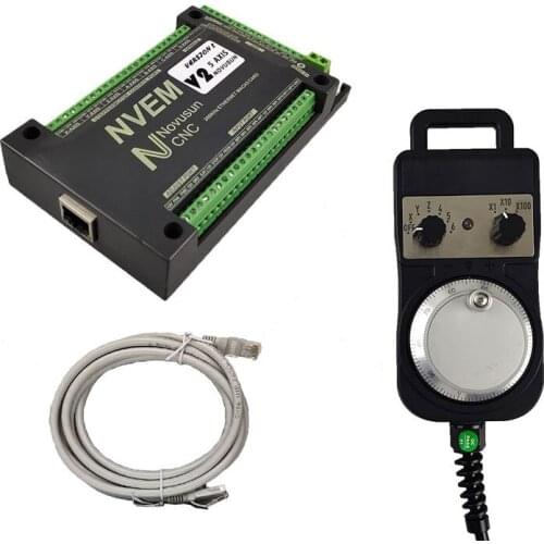 Mach3 NVEMV2.1 Motion Control Card 200kHz CNC Kit Engraving Machine Motor Controller 3 4 5 6 Shaft and electronic handwheel