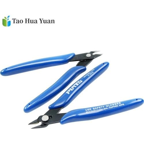 Portable Electrical Wire Cable Cutters Cutting Side Snips Flush Pliers Nipper Anti-slip Rubber Mini Diagonal Pliers Hand Tools A