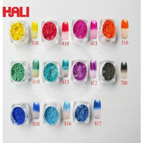 Thermochromic pigment,temperature reactive pigment,heat sensitive pigment,10gram per color, free shipping