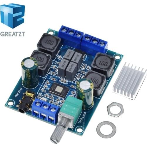GREATZT TPA3116 Digital Audio Amplifier Board TPA3116D2 Subwoofer Speaker Amplifiers DC4.5V-24V 2*50W