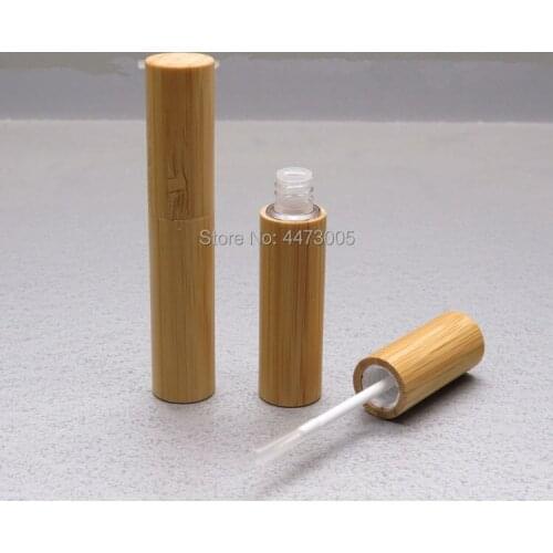 100pcs 4ml Empty Eyeliner Bamboo Liquid Cosmetic Container Liquid Eyeliner Bottle DIY Empty Cosmetic Packing Containers