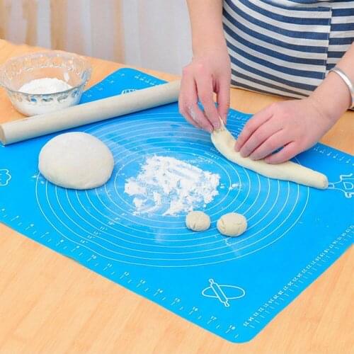 50*40 Silicone Cake Dough Pastry Fondant Rolling Cutting Mat Baking Pad Pastry Boards Cookie Decorating Tools [3]