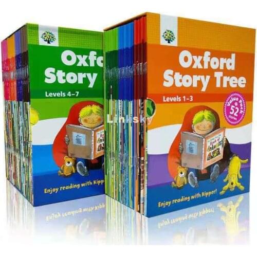 52 Books Levels 1-3/4-7 Oxford Story Tree Reading learning Child Phonics English Story Picture Book ,Children Early Education