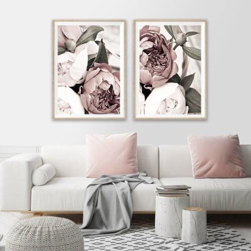 Pink Blush Peony Flower Diamond Mosaic Sale, 5d Diy Diamond Embroidery Full Square Round Drill 3 D Diamond Painting Flowers