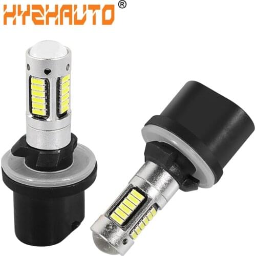 HYZHAUTO 2Pcs 12V Car Fog Lamp H27 880 LED Bulb 4014 SMD 30 LED Auto Fog Lights Daytime Driving Lamp 6000K White Yellow Ice Blue