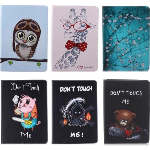 Giraffe Van Gogh Painted Flip PU Leather Cover Case For iPad Pro 9.7'' Sleeve Case For Apple iPad air 1 2 3 ipad 7 6 5 4 3 2 #M