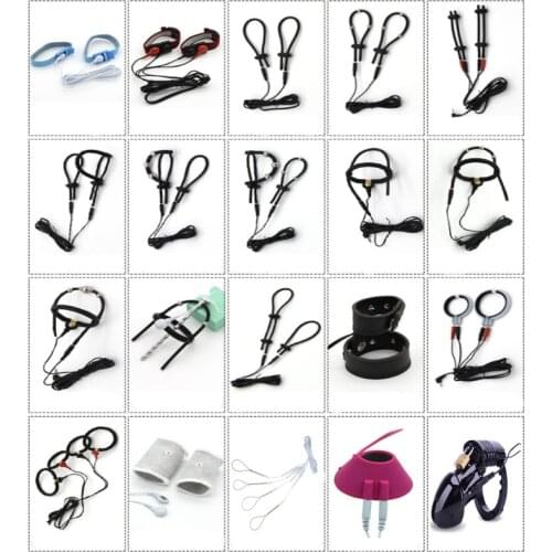 Electro Shock Penis Ring Penis Stimulation Cock Ring,E-stim Cock Cage,Penis Extender Enlargement Ring ,Sex Toys For Men Sexshop