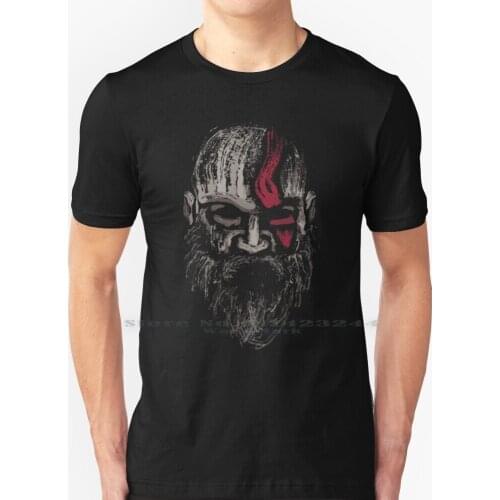 The Of Gods T Shirt 100% Pure Cotton Splatter Logo Ink Psx Playstation Mixedart Red Black Mixed Art God Of War 4 God Of Wars 4