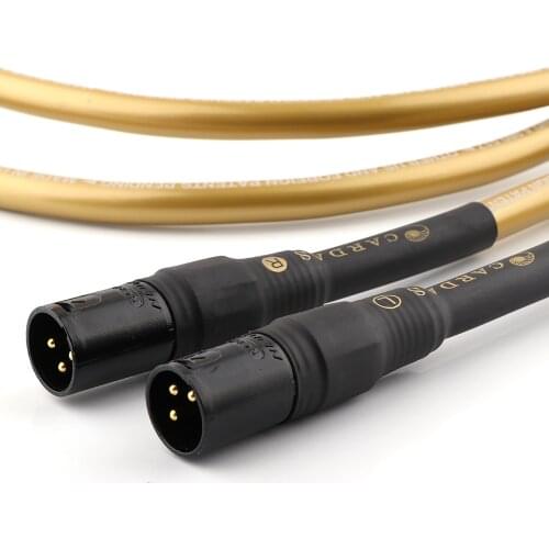 HI-End Yter Hexlink Golden 5-C XLR Interconnect Cable , Balance Signal Wire XLR Connectors Microphone XLR Cable