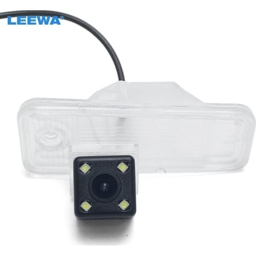 LEEWA Car Backup Rear View CCD Camera With 4-LED For Hyundai New Santafe IX45 Parking Reversing Camera #CA2755