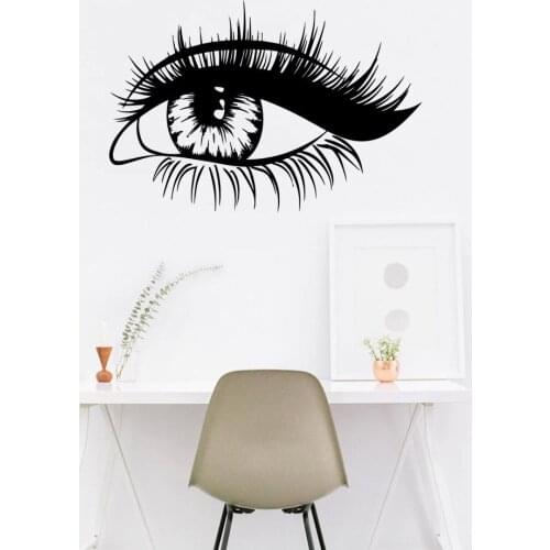 Hot Eyelash Decorative Sticker Waterproof Home Decor For Kids Rooms Decoration Wall Art MURAL Drop Shipping
