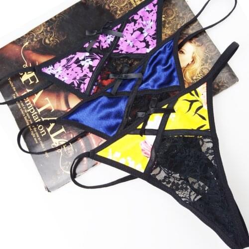 MiaoErSiDai 2019 New Arrival Womens Thong Seamless Underwear Plus Size G-string T-back 2/3/4/5 PCS/Lot Random Lingerie XS-6XL