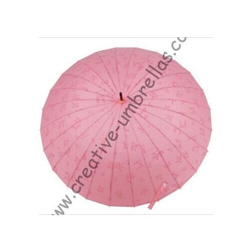 New style,24 ribs straight umbrella,colour gradient umbrellas,gradually changing color,fluted ribs umbrella