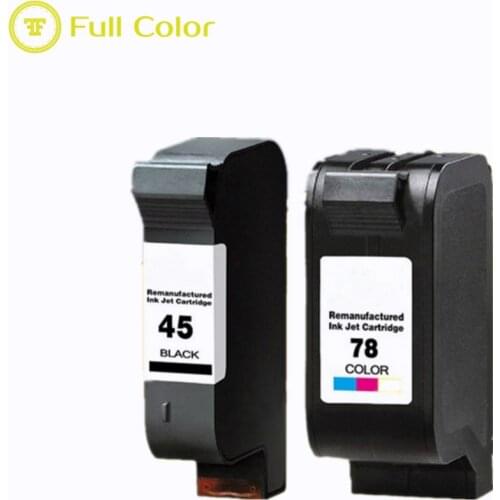 FULLCOLOR ink cartridge 45 78 compatible for hp 1280 1180c 710c 720c 815c 820c 830c 930c 950c 960c 1120c 1125c p1215 p1218