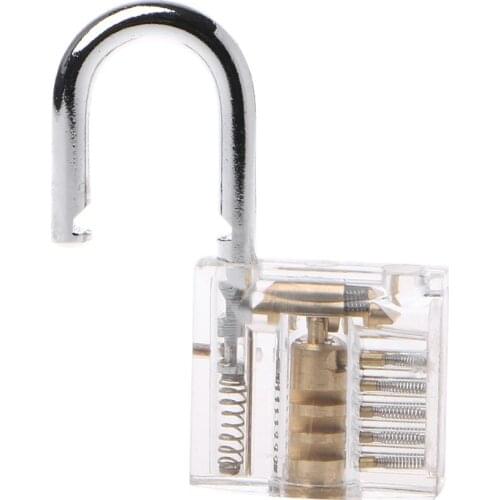 50mm/2" Transparent Cutaway Locks Inside View Practice Padlock Visible View Lock Training Skill Locks Keyed Padlock Locksmith To
