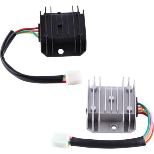 4 Wires 4 Pins 12 Voltage Regulator Rectifier For 150-250CC Motorcycle Scooter Moped ATV Aluminium Alloy Black White(optional)