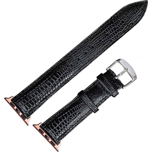 Leather Apple Watch Strap for iWatch Series 6 5 4 3 2 1 SE 38mm 40mm 42mm 44mm Loop Men Women Watchband Black Brown Available