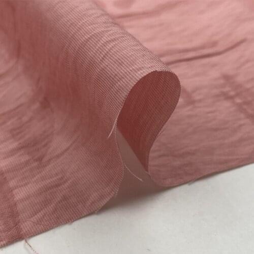 Width 53'' Simple Soft Thin Breathable Tencel Jacquard Linen Fabric By The Yard For Shirt Dress Cheongsam Material