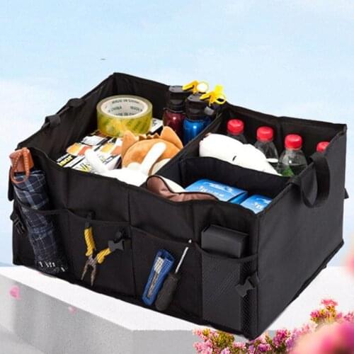 Collapsible Car Organizer Storage Box For Auto Trucks High capacity Organizer in The Car SUV Trunk Box