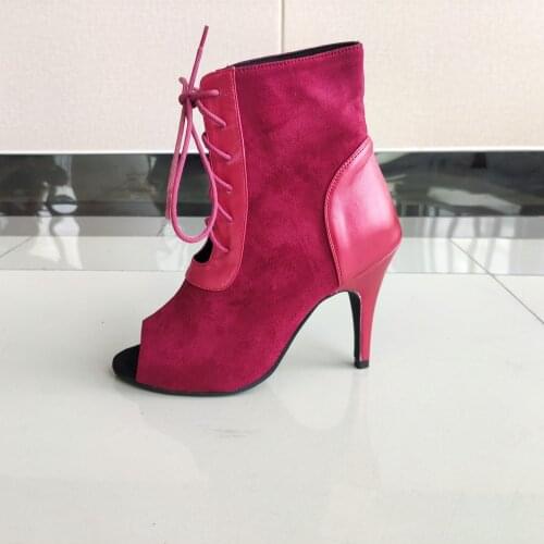 Women Dance Shoes Fashion Dancing Style Women Latin Dance Shoes High Heel Lady Purple Ballroom Dance Shoes Party Salsa Shoes