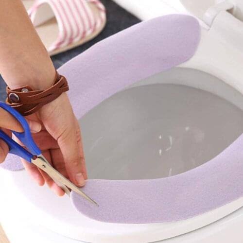 Universal Waterproof Washable Bathroom Warmer Seat Lid Pad Comfortable Soft Toilet Seat Cover Mat Closestool Cloth Cushion