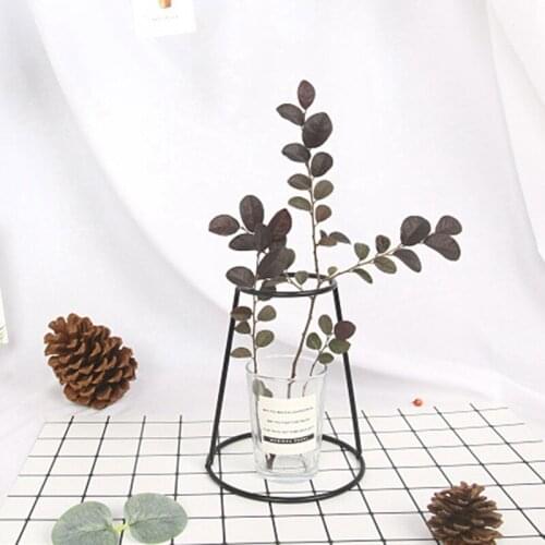 Brand Retro Iron Line Flowers Vase Metal Plant Holder Modern Solid Home Decor Nordic Styles Iron Vase