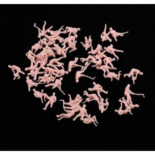 1/87 Painted Plastic Worker People Action Figure HO Layout Park Garden Scene