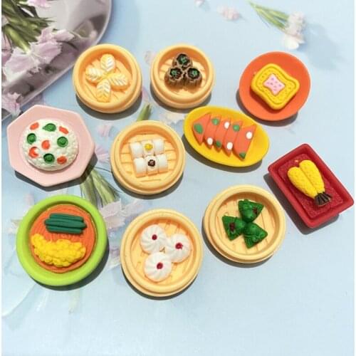 20Pcs/Set Paired Mixed Simulation Chinese Cake Figurine Miniature Japanese Food Refrigerator Magnet Crafts Phone Case Accessory