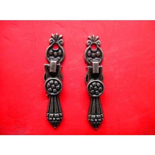 30pcs Antique Metal Zinc Alloy Handle Double Door Special Accessories European Cabinet Drawer Wooden Jewllery Box Handle