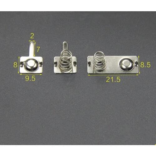 50PCS Custom AAA Battery Springs Contact with Compression Spring Use in PCB Board