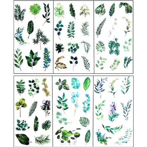 97QE 6Pcs Leaves Resin Sticker Epoxy Resin Mold Frame Fillers Material Jewelry Making