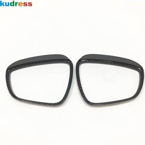 For Ford Focus 2019 2020 ABS Car Side Door Rearview Mirror Sun Visor Rain Shield Cover Trim Frame Styling Exterior Accessories