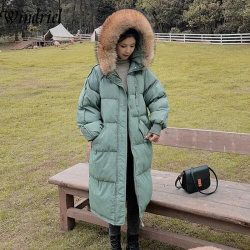 Long Winter Coat Women Loose Oversize Parkas Female Warm Padded Clothing Snow Wear Female Jackets Hooded Windriel