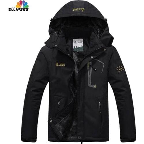 Ellipses Men's Warm Parkas