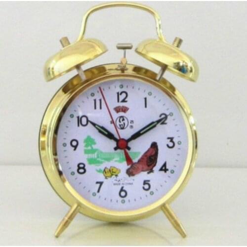 Retro Classic Needle Double Bells Ringing Alarm Clocks Vintage Watch Mechanical Alarm Clocks Home Decor Desktop Clocks 6NZ010
