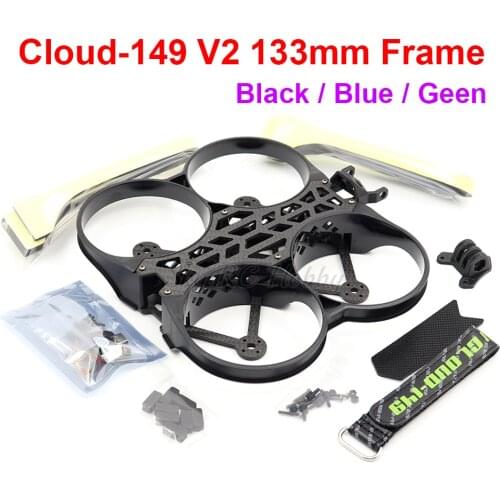 CLOUD-149 V2 133mm Wheelbase 3 Inch Carbon Fiber Frame Kit Propeller Protective Cover For Reptile CineWhoop RC FPV Racing Drone