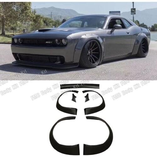 For Challenger Wide car body kit Car wheel eyebrows rear spoiler wings For Dodge Challenger 17UP