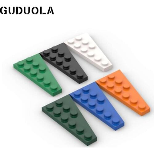 Guduola Left Plate 3 x 6 with Angle 54384 Special Brick Techinic MOC Small Particle Buildign Block 25pcs/lot