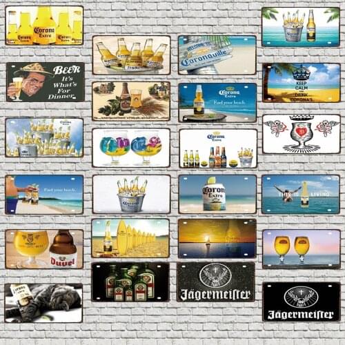 30X15CM Beech Belgian Beer Metal TIn Sign Drink Vintage Metal Poster For Wall Art Shop Restaurant Decor DC-0298A