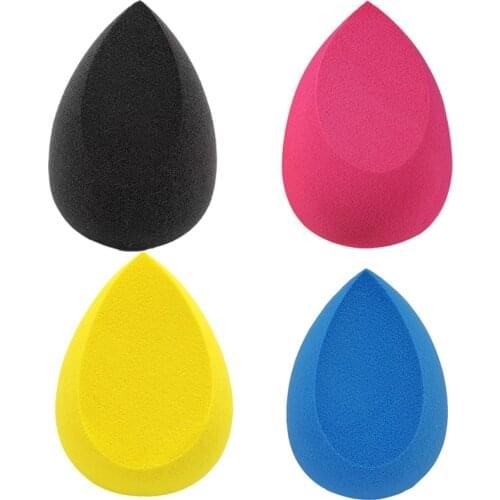 4pcs Black Make Up Sponge Set Cosmetic Powder Puff Beauty Smooth Sponge For Face Makeup Make-up Sponge Accessories Wholesale