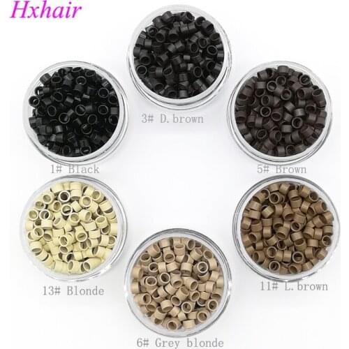 Wholesale - 1000pcs 4.5mm Aluminium Micro links Without Screw Micro rings Beads Micro tubes extension hair tools