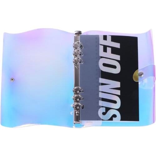 A5 A6 6 Holes Binder Folder File Cover For Journal Note Book Diary Notepad PVC DXAB
